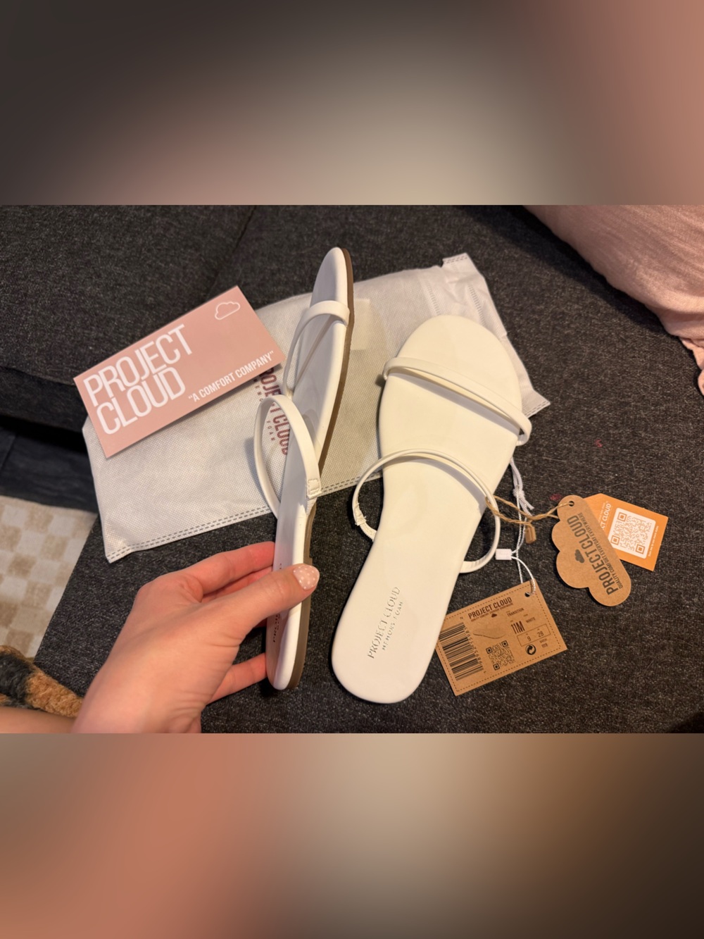 Project Cloud Summer White Sandals